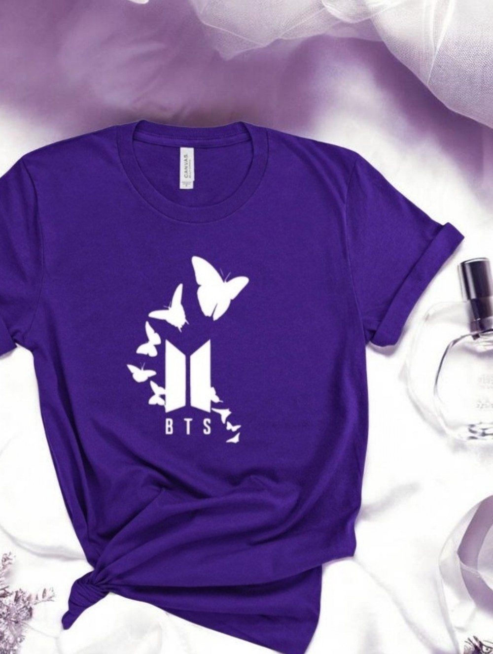 Purple BTS Butterfly Logo Shirt